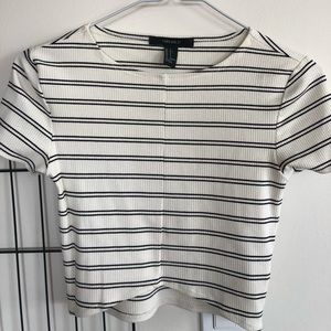 Forever 21 striped crop top